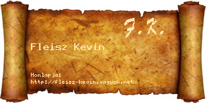 Fleisz Kevin névjegykártya